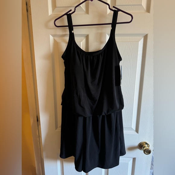 NWT Maxine of Hollywood Romper Swimsuit - Picture 1 of 5